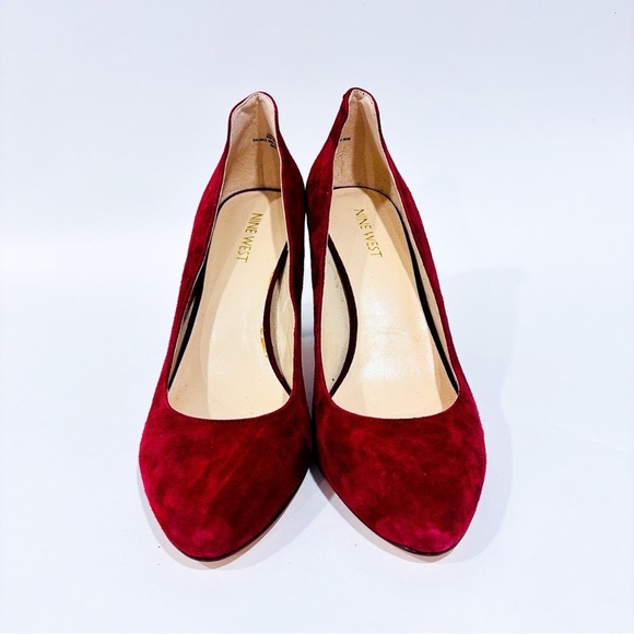 NINE WEST Wine-red suede shoes - Picture 4 of 8
